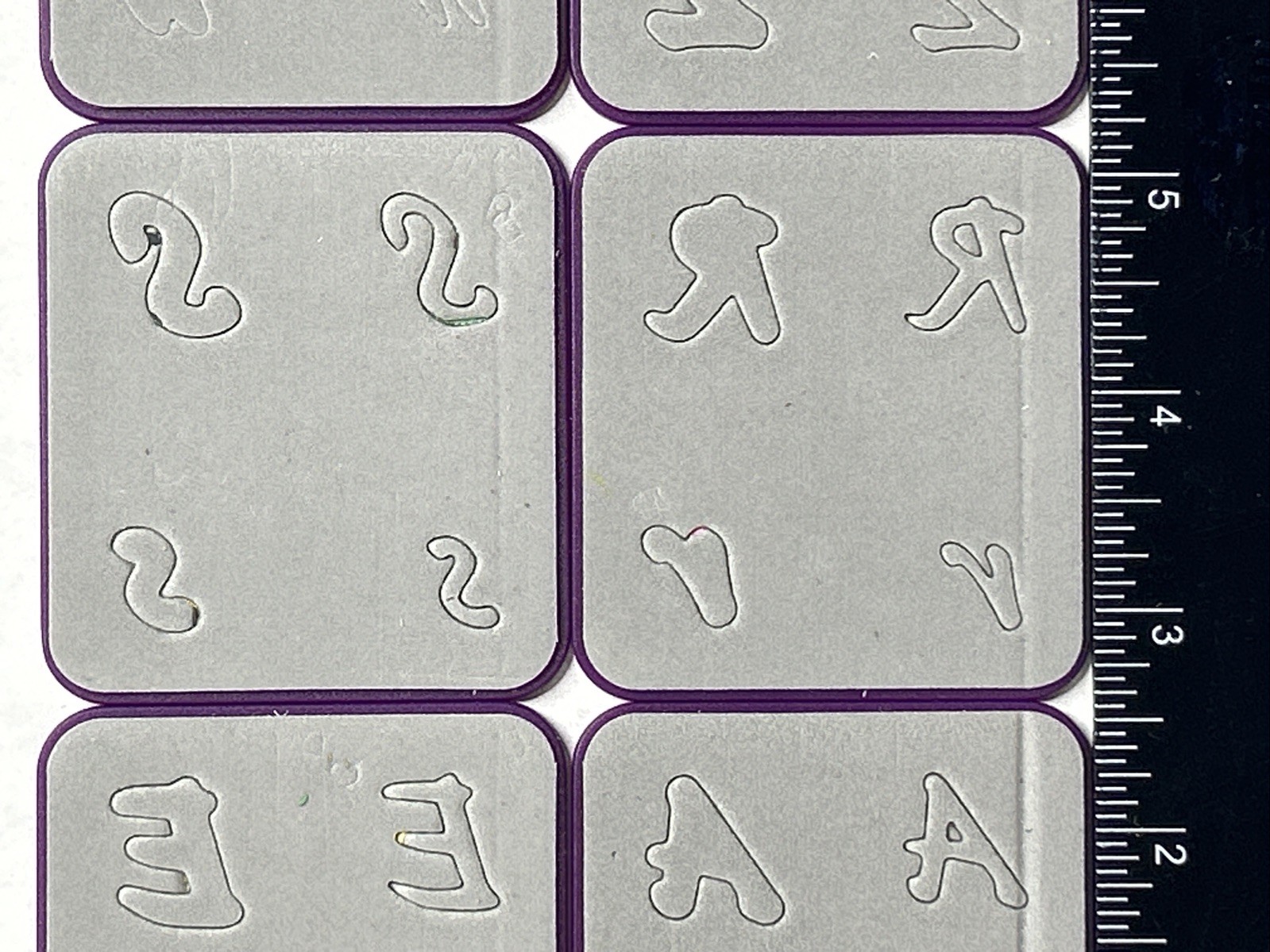 Sizzix Sizzlits Script 35 Dies Alphabet Numbers Punctuation + Storage Case