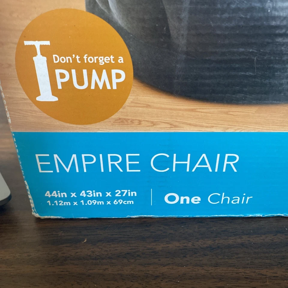 Cadeira de acampamento inflável Intex Empire Blow Up Lounge dormitório, rosa rara nova na caixa - Imagem 3 de 4