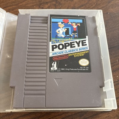 Popeye NES Nintendo Video Game With Nintendo Case Tested Vintage