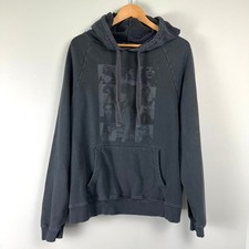 Taylor Swift The Eras Tour Hoodie Washed Black Charcoal Graphic Sweatshirt L
