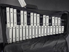 Mapex Bell Glockenspiel Kit with Rolling Case, Practice Pad Mallets  Book