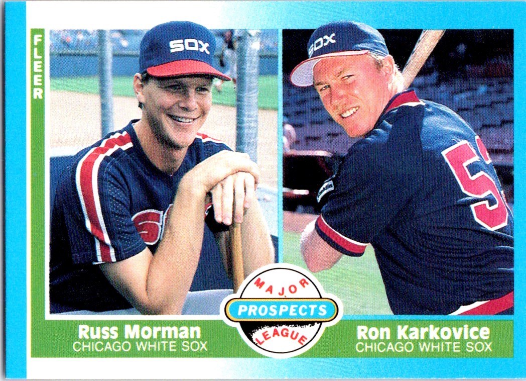 1987 Fleer - Russ Morman / Ron Karkovice #645 RC - Near Mint or Better
