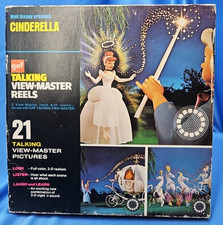 GAF Talking View Master Reels - Walt Disney's Cinderella - Vintage Used