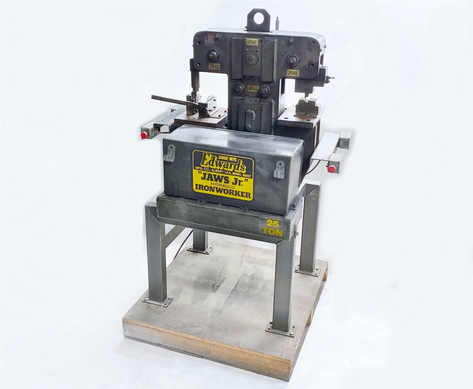 Edwards Jaws Jr 25-Ton Ironworker Hydraulic Press Machine *Modified ...