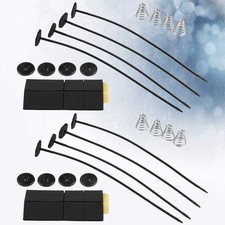 2 Set Push Through Radiator Tie Strap Car Fan Mount Set Car Fan Cooler Mount