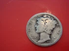 1925 P  Mercury Dime - Fine- cond album filler, actual coin in photo