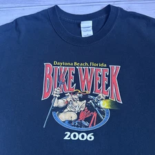Vintage Bike Week 2006 Hog Heaven Can Wait T Shirt Daytona Beach, FL Size: XL