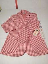 Vintage 70s Fire Islander HoundsTooth Blazer Made In USA W/Tags A  Looking