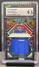 2021 Obsidian #VM-JH Jacob Harris Volcanic Material Jersey RC #/100 Rams CSG 9.5
