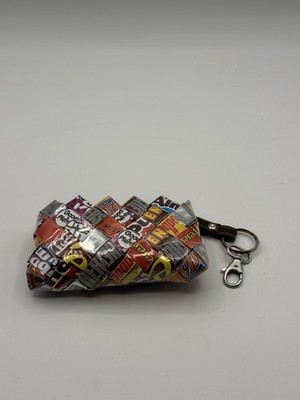 Nahui Ollin Wristlet Wallet 3x5 Candy Wrapper Clutch Purse Hershey Reese s Etc