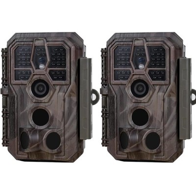 E5S 2-Pack Trail Camera Non-Cellular, Non-WiFi, 64MP Photo & 1296P HD Video, ...