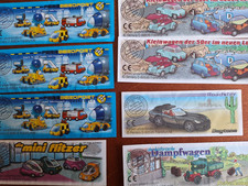 Ü-Ei Beipackzettel von Autos   D 73 STK. ver...