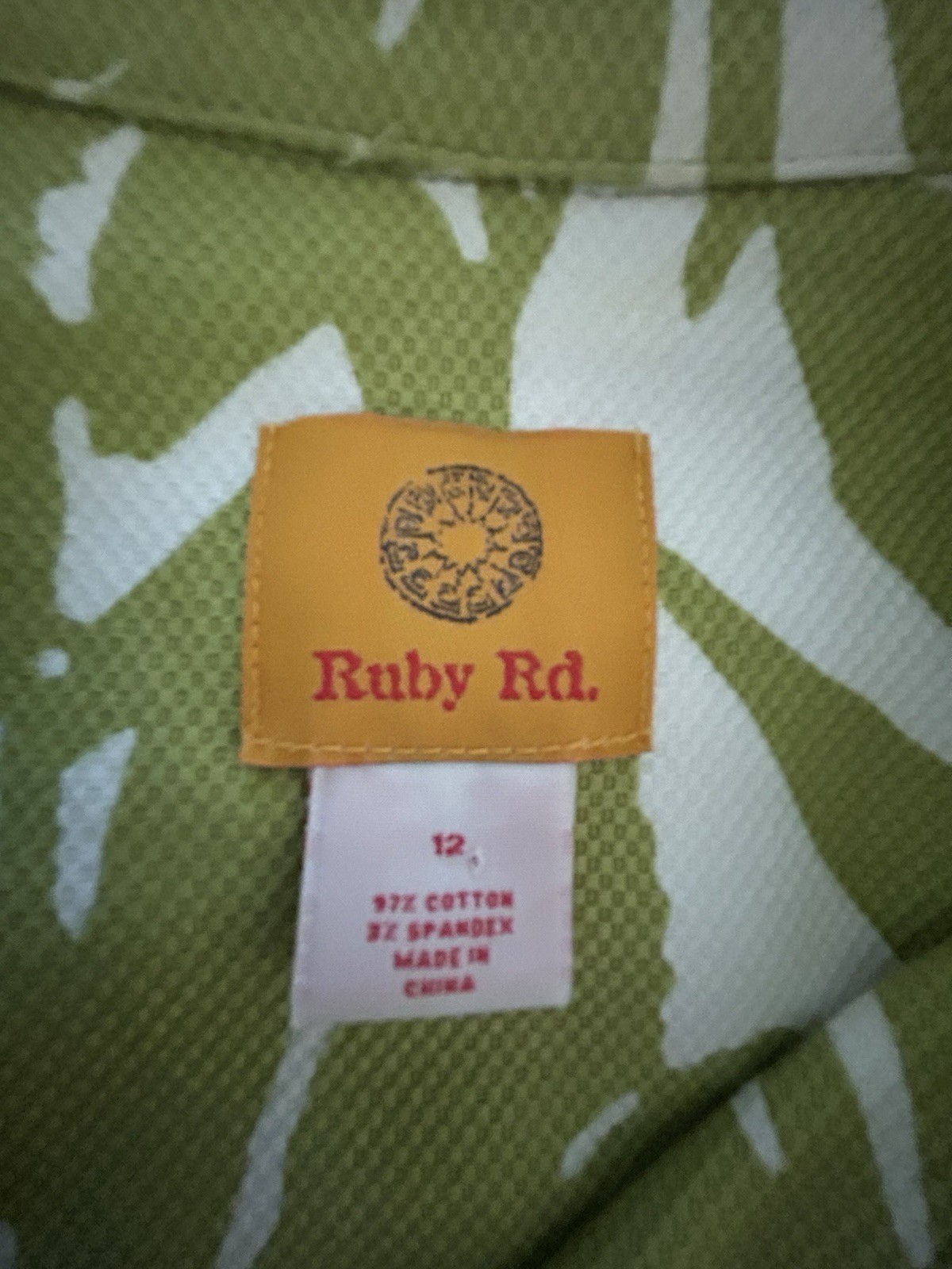 Ruby Rd Jacket 12 Green & White Texture Front But… - image 4