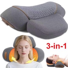 Neck Massager Pillow 3-in-1 Rechargeable Pillow Massage Neck Hump with Heating