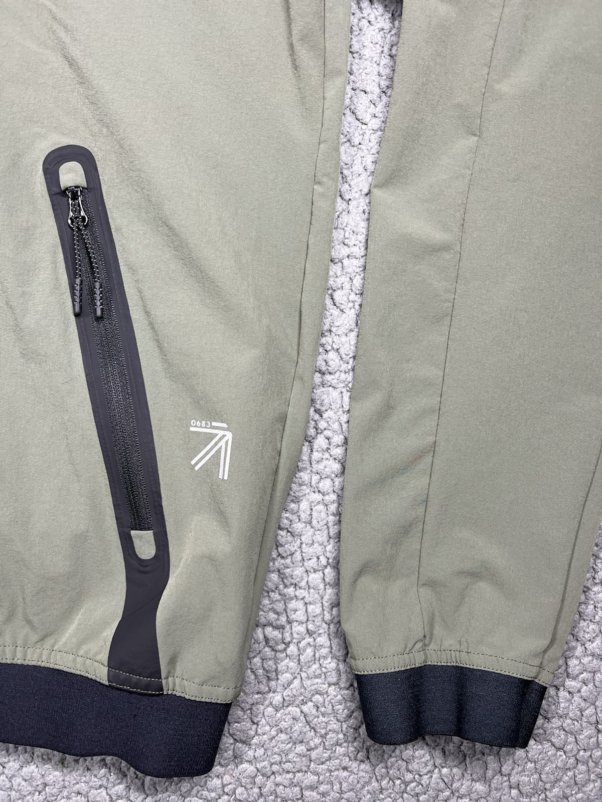 New Balance Softshell Jacket  Light Olive Button … - image 3