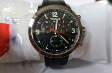 Tissot T-Sport PRC 200 42mm T055417 Black Rubber Strap New Bat & Reseal In Box 