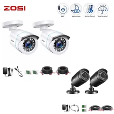ZOSI 2PK 1080p 2MP HD Bullet Security Add-On TVI Outdoor Camera Night Vision