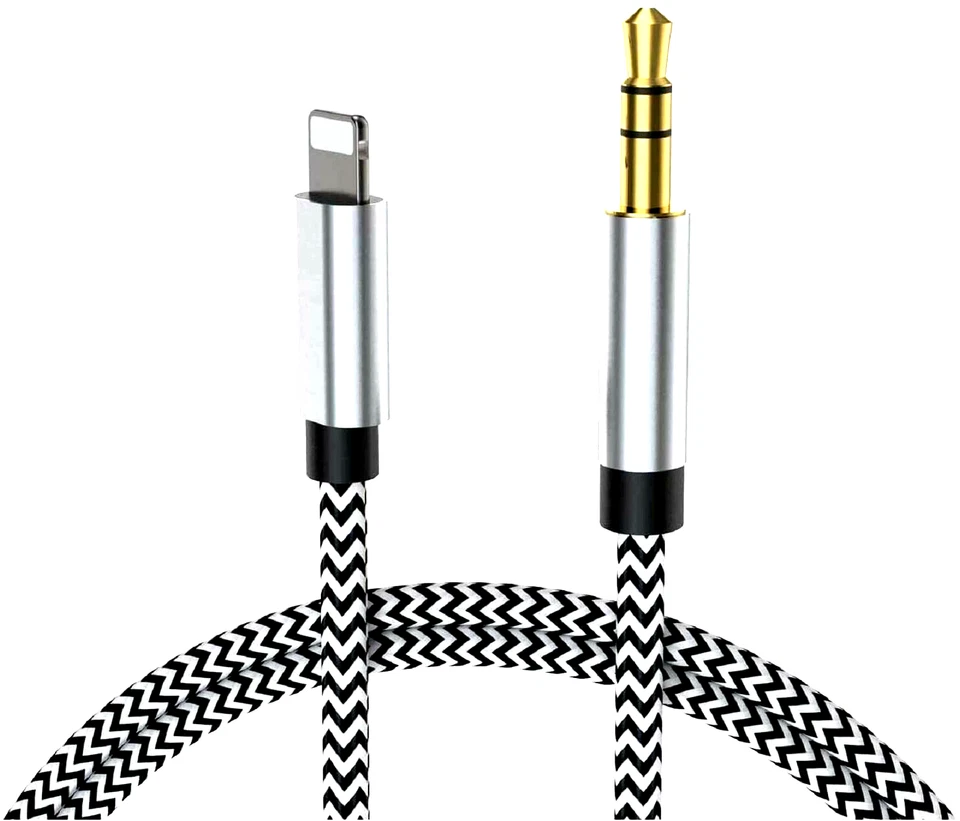 Cable de datos Apple MFi certificado iPhone a adaptador de auriculares de 3,5 mm / iPad Foto 2 de 4