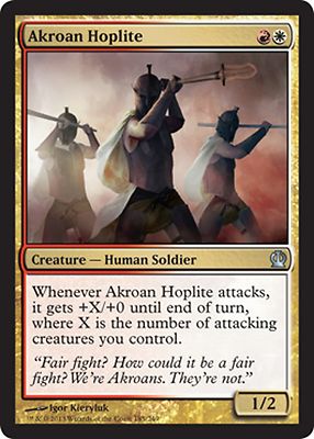 *MRM* FR/VF 4x Hoplites Akroens (Akroan Hoplite) MTG Theros