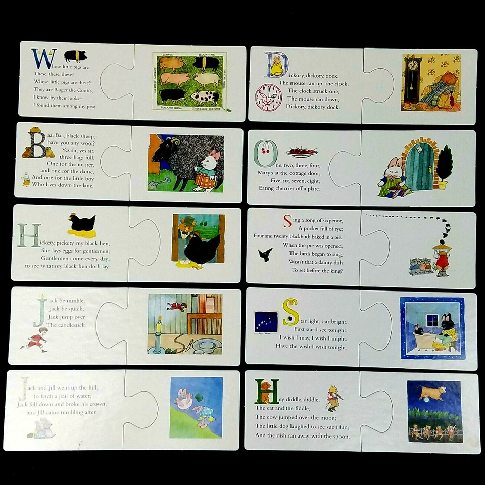 Briarpatch My Very First Mother Goose Nursery Rhyme Matching Game 1998 Complete - Image 3 of 4