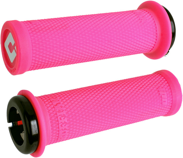 ODI RUFFIAN MINI V2.1 BMX LOCK-ON ULTRA THIN GRIPS 110MM PINK/BLACK