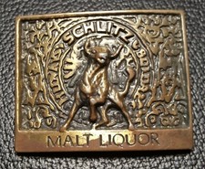Vintage Schlitz Malt Liquor Beer Bull Belt Buckle