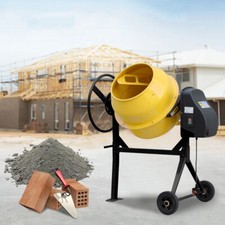 Electric Motor Barrow Machine Mixing Mortar Stucco Concrete Cement Mixer 63-140L