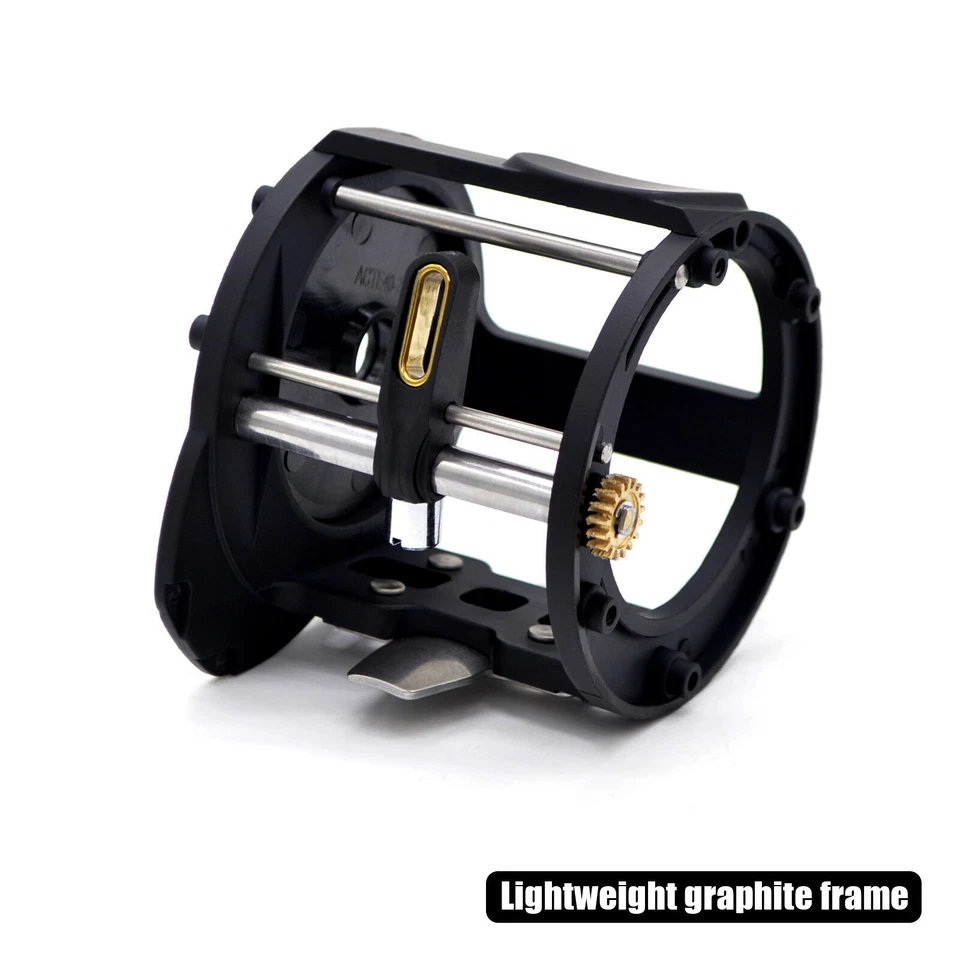 CAMEKOON Multirolle Graphitrahmen Schnurführung Salzwasserangeln Trollingrolle - Bild 4 von 4