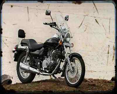 Bajaj Avenger 220 10 01 A4 Blechschild Motorrad Oldtimer gealtert