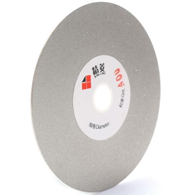 4'' inch Diamond Coated Disc 400 Grit Lapidary Grinding Wheels Arbor 5/8''