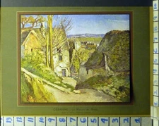 1936 PAUL CEZANNE HANGED MAN HOUSE IMPRESSIONIST PLATE PRINT ART VINTAGE  BB53