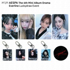 Aespa 4th Mini Album Drama Everline Lucky Draw Photocard Keyring Can Mirror KPOP