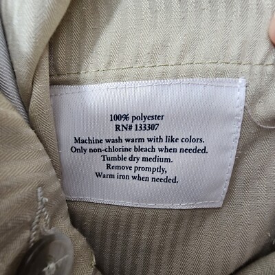 Croft & Barrow Mens 32x32 Tan Dress Pants Business Wear Flat Front
