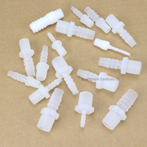 Plastik Schlauchanschluß Schlauchtülle Nippel 1/8"- 3/4" M6-M14 Schlauchnippel - Picture 6 of 16