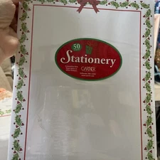 Gartner Studios Christmas HOLLY Stationery 100 Sheets - Printer Safe