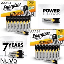 New 48X Energizer AAA Batteries Alkaline Power Maxi Pack LR03 MN2400 LONG EXPIRY 0.37 per battery