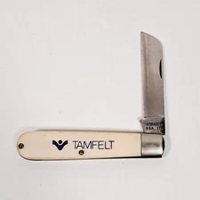 Vintage Schrade+ 175 Florist's Pruning Knife TAMFELT Advertising Logo USA