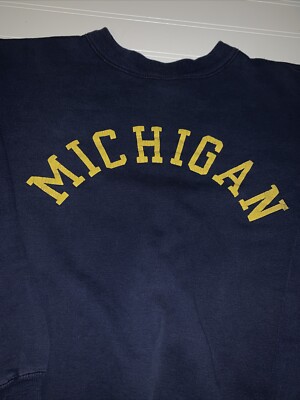 VINTGE Champion Michigan Jacket Adult 1950s Sweatshirt | eBay