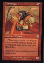 Warmonger #225/350 Mercadian Masques MTG Uncommon