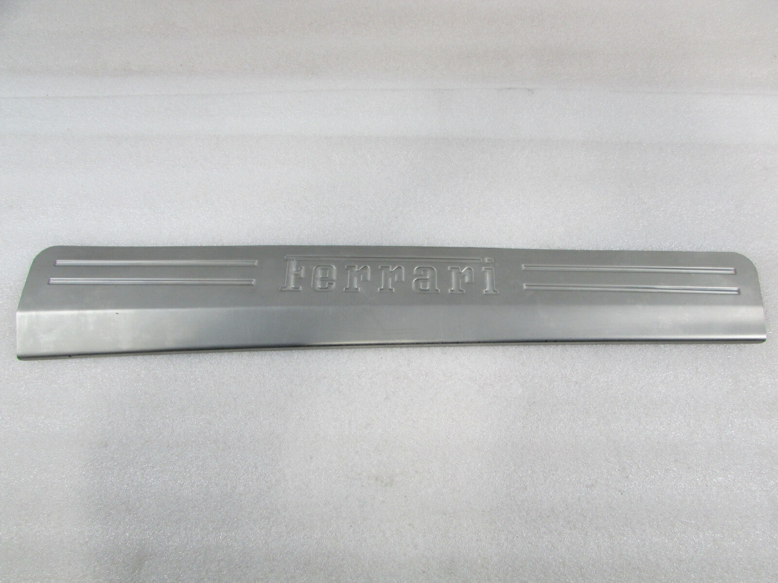 Ferrari 458 Italia, LH, Left Stainless Door Step Sill Plate, Kickplate 81362300