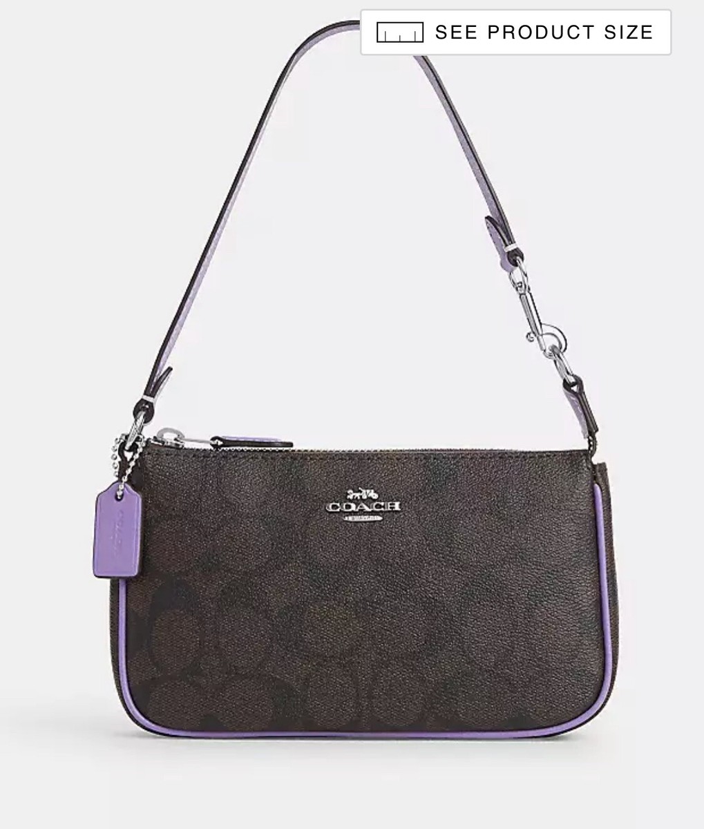 【COACH】Nolita 19 Signature Canvas/Iris NWT Coach Nolita 19 In Signature Canvas SV/Brown/Iris C3308