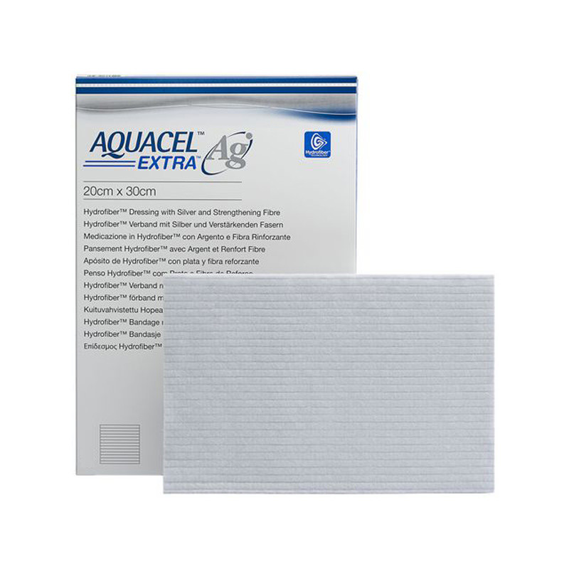 Aquacel AG Extra Silver Hydrofiber Wound Dressings 20cm x 30cm x 5 | eBay