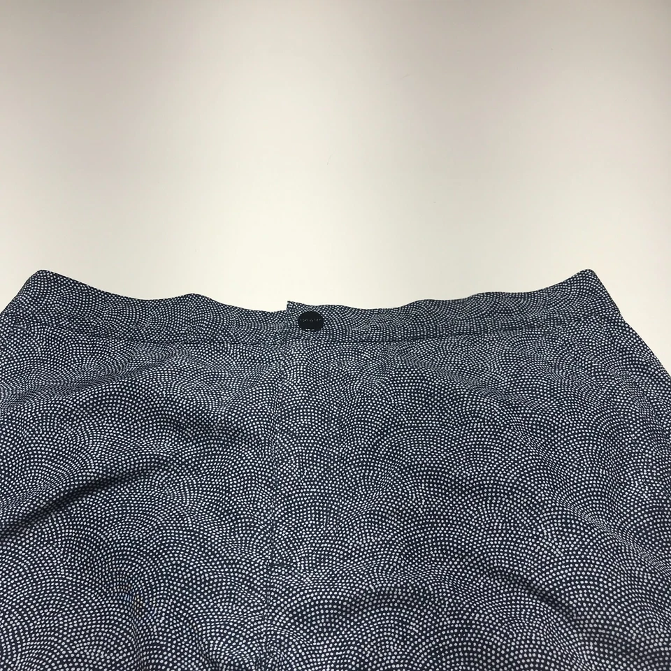 Bañador Michael Kors para hombre talla mediana azul blanco forrado con puntos pantalones cortos de secado rápido Foto 3 de 4
