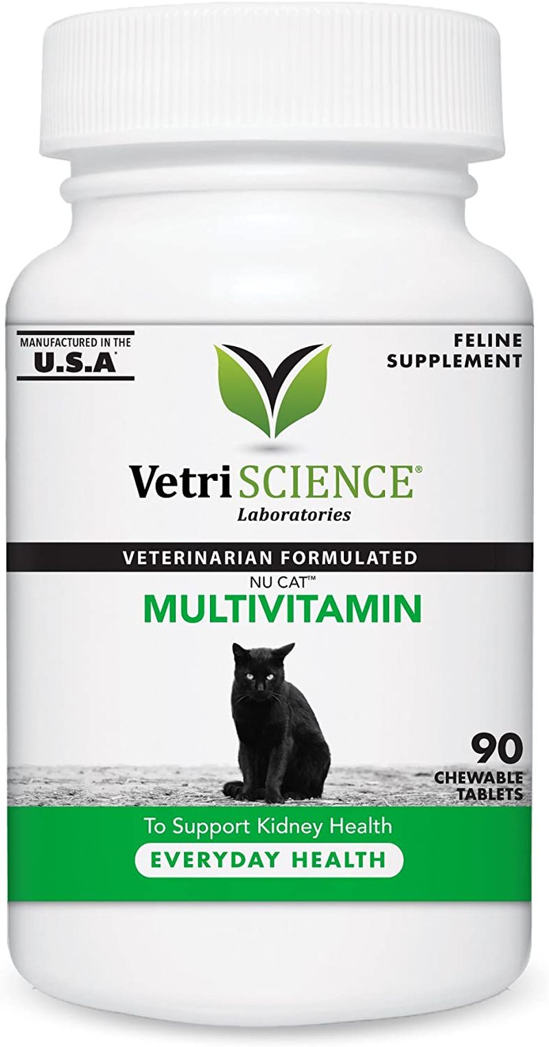 Vetriscience Nu Cat Multivitamin for Cats with Omega 3, Taurine and