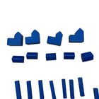 Settlers of Catan Blue Road City Settlement Wood Replacement Game Part Pieces — photo 3