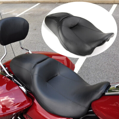 Two-Up Seat Rider & Driver Passenger For Harley Street Glide Road King 2008-2015