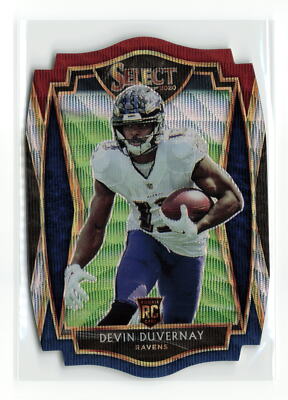 DEVIN DUVERNAY #177 2020 PANINI SELECT RAVENS TRI COLOR