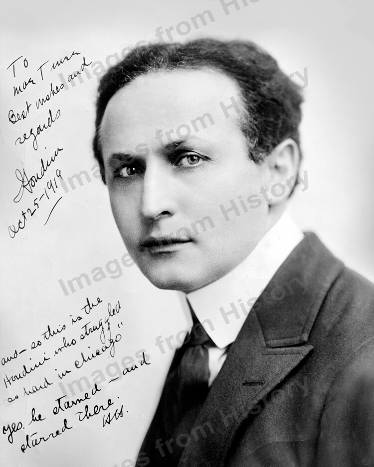 8x10 Print Harry Houdini Portrait 1919 #HH | eBay