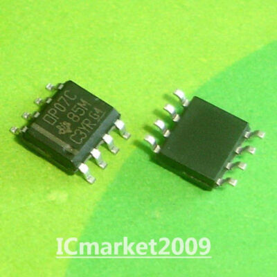 100 PCS OP07CDR SOP-8 OP07CD OP07C OP07 Operational Amplifiers Chip IC #E2*