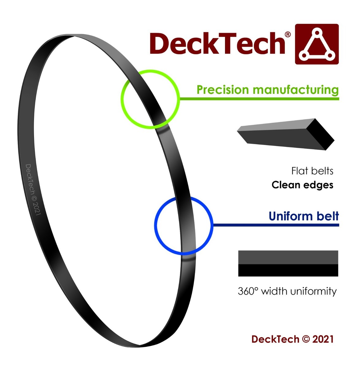 DeckTech™ Replacement Belts for Panasonic Portable Cassette RQ